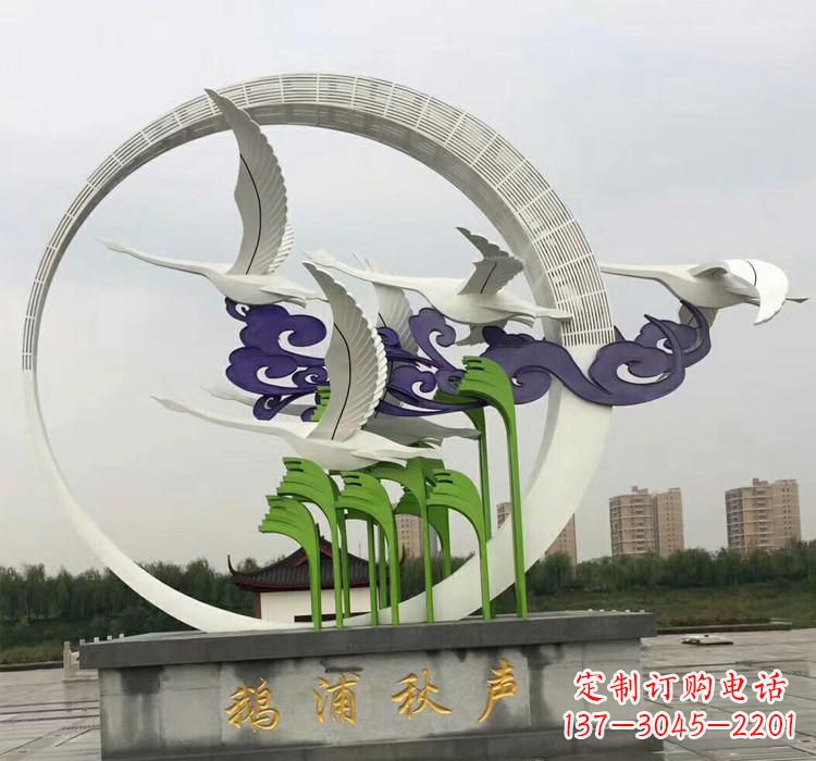 泉州不锈钢艺术——仙鹤雕塑