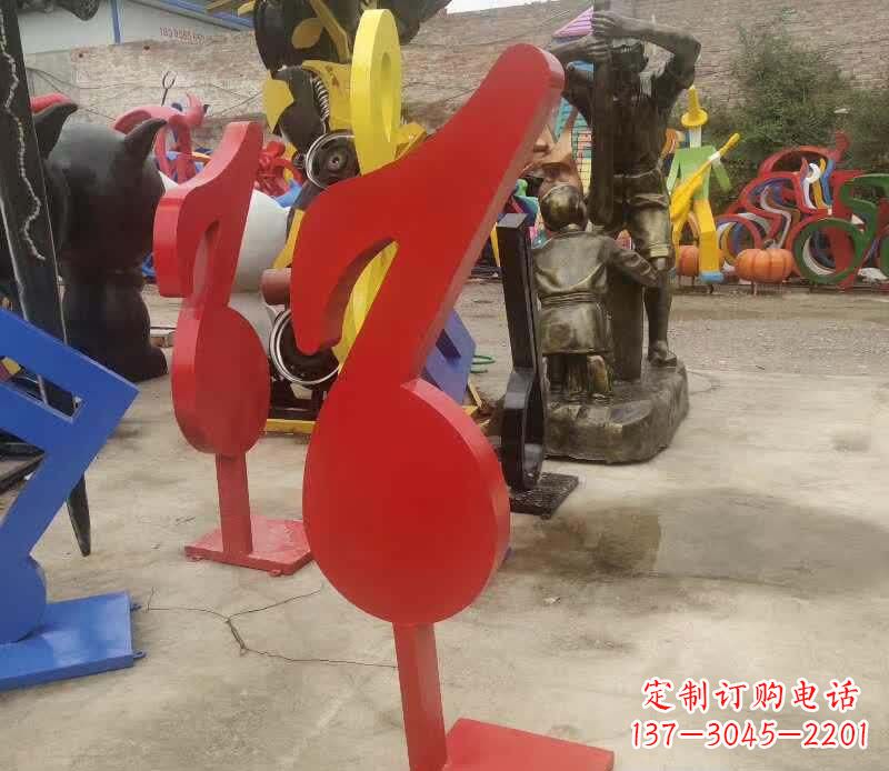 泉州不锈钢音符雕塑悠扬的音乐美学
