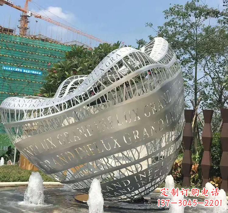 泉州不锈钢元宝雕塑精致华贵的象征