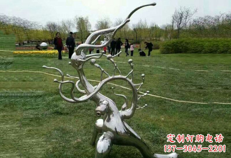 泉州不锈钢树枝雕塑精美的艺术装饰