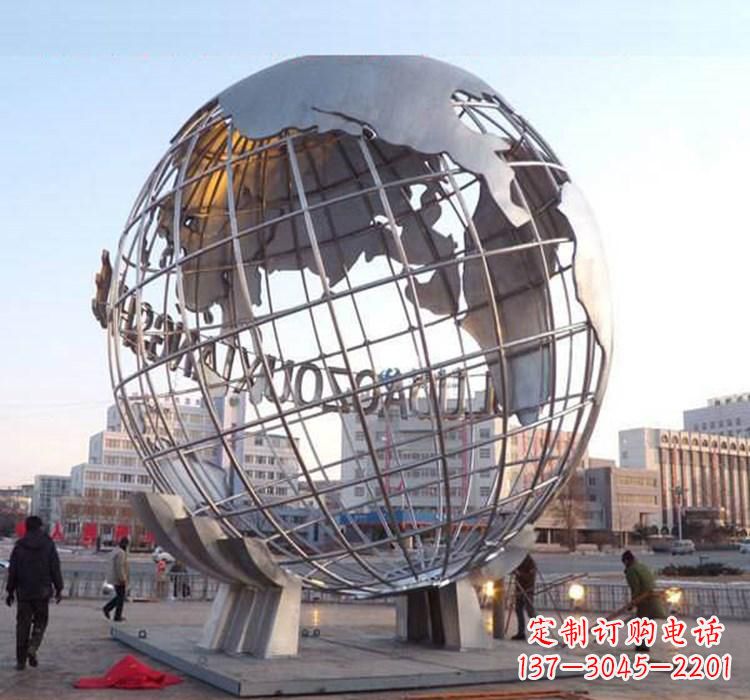 泉州不锈钢园林地球仪雕塑