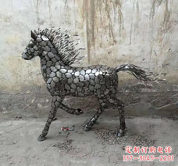 泉州不锈钢园林动物马雕塑