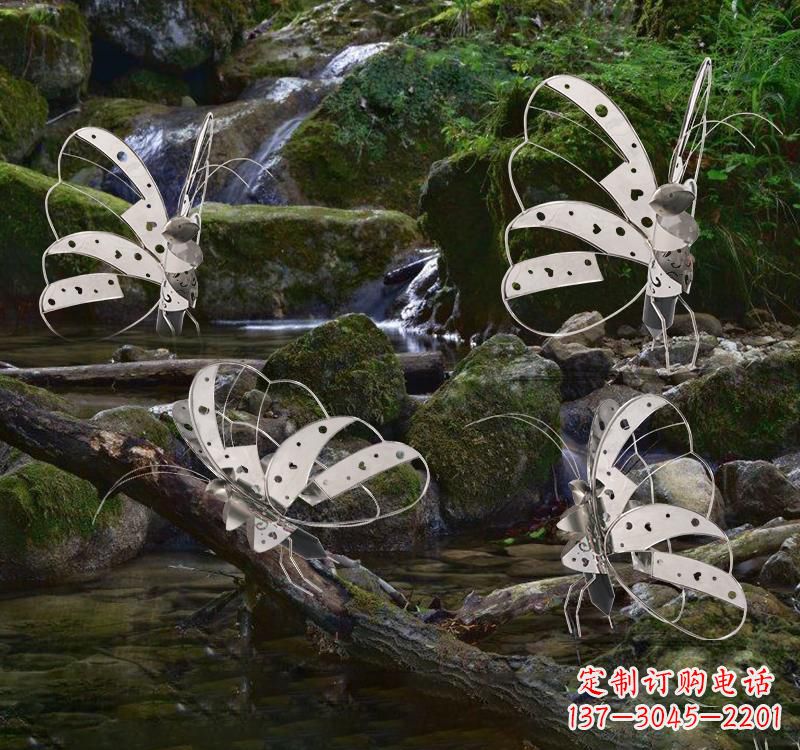 泉州不锈钢园林艺术镂空蝴蝶雕塑——绽放自然之美