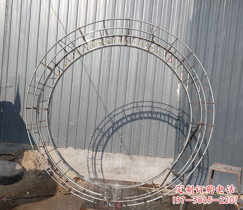 泉州圆环的美——不锈钢景观雕塑