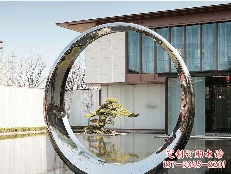泉州不锈钢月亮雕塑精美绝伦