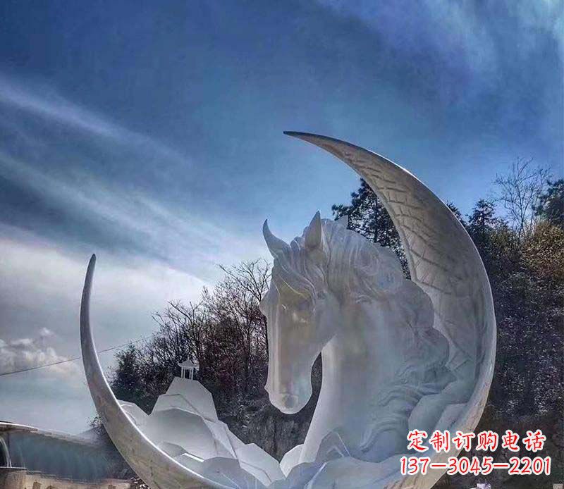 泉州不锈钢月亮动物雕塑