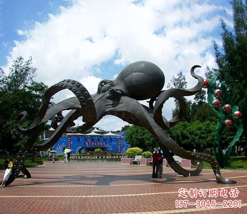泉州不锈钢章鱼雕塑