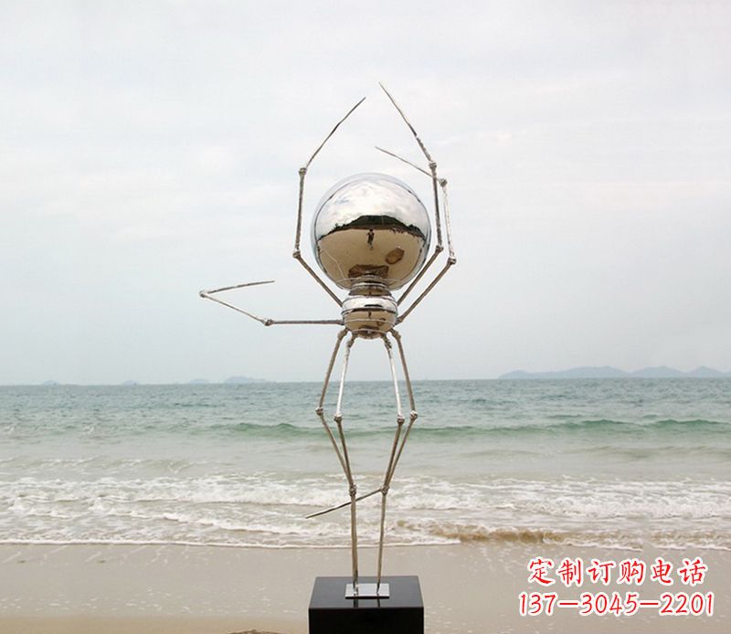 泉州不锈钢蜘蛛雕塑