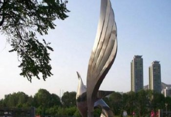 泉州精美的不锈钢翅膀雕塑