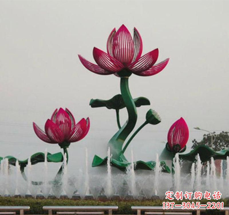 泉州不锈钢莲花雕塑