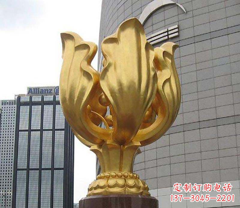 泉州紫荆花雕塑——精美艺术品