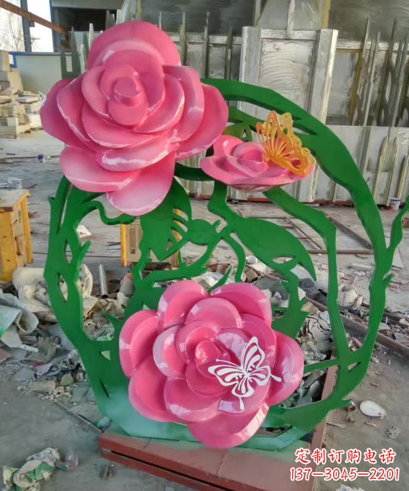 泉州不锈钢紫荆花雕塑1