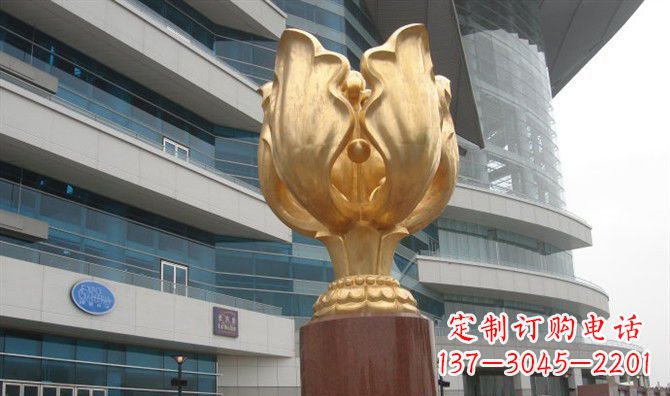 泉州不锈钢紫荆花景观雕塑