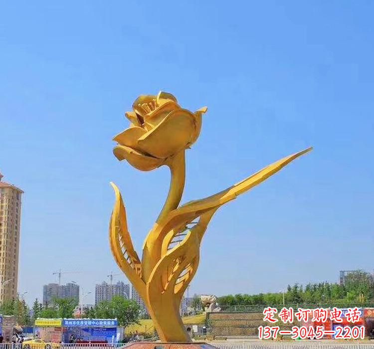 泉州不锈钢紫荆花雕塑2