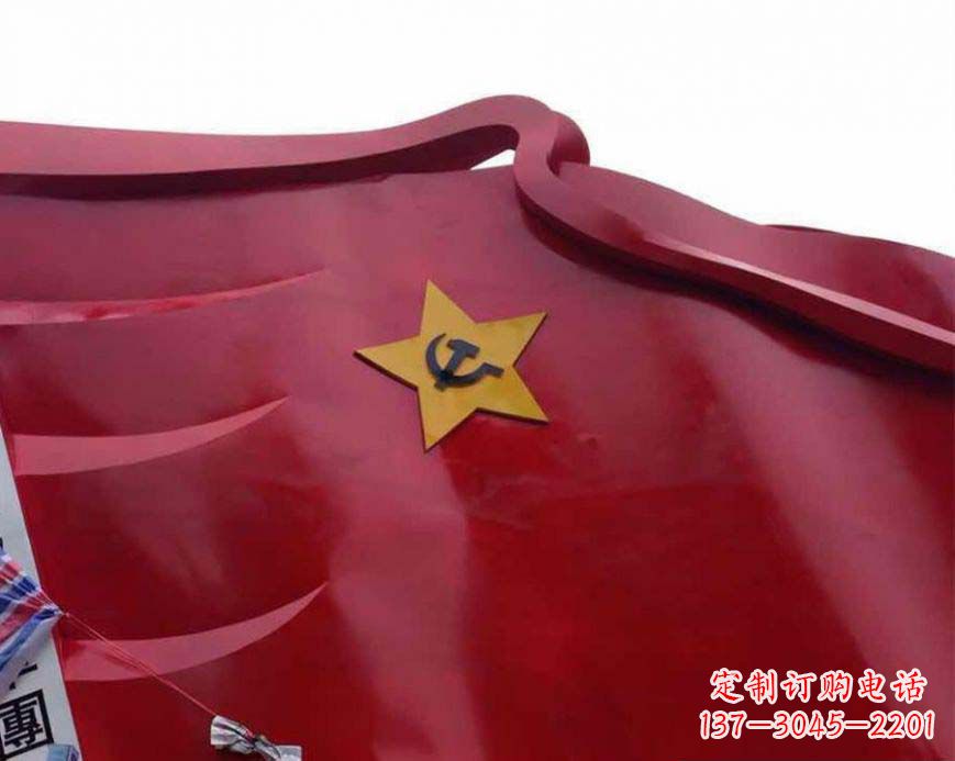 泉州不锈钢党徽雕塑——传承红色基因