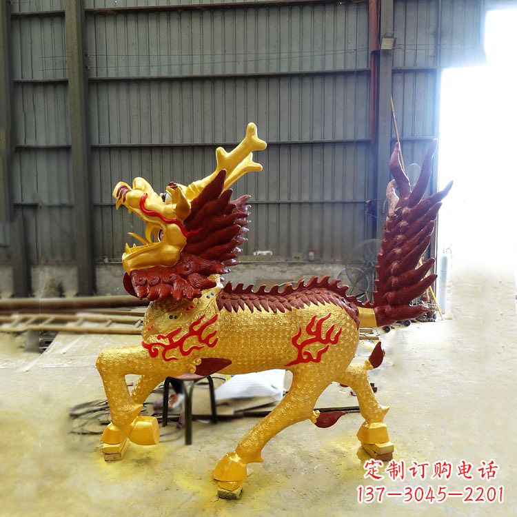 泉州精美麒麟铜雕塑