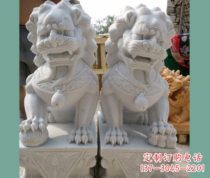 泉州踩球狮子门口看门石雕 (3)