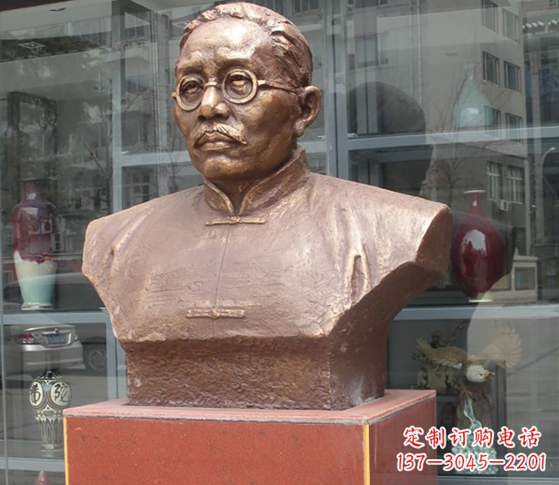 泉州蔡元培雕塑传承睿智的象征