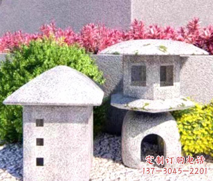泉州草坪大理石雕塑石灯