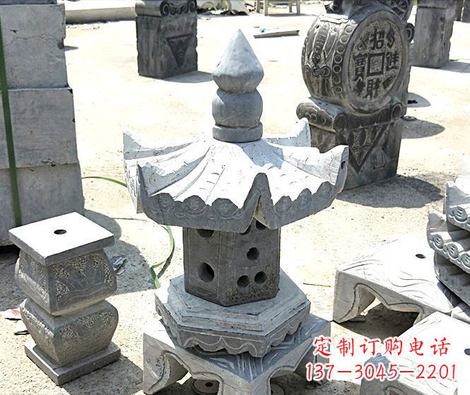泉州美丽的草坪大理石雕塑石灯