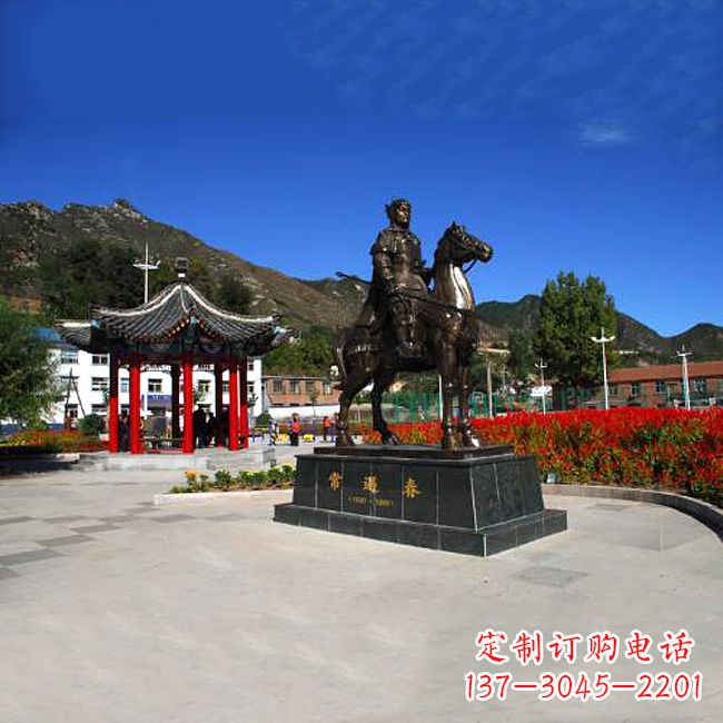 泉州纪念历史名人的骑马雕塑