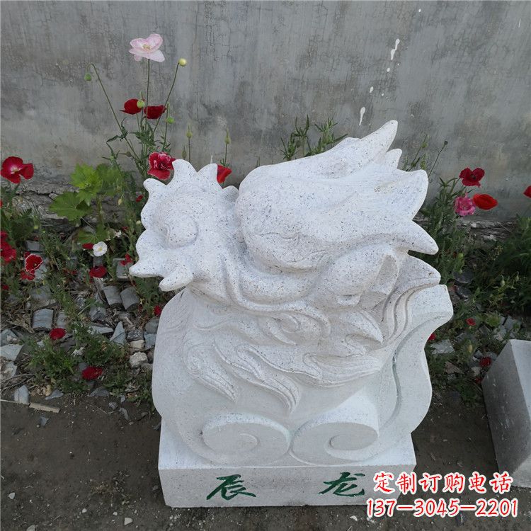 泉州辰龙—汉白玉动物雕塑摆件