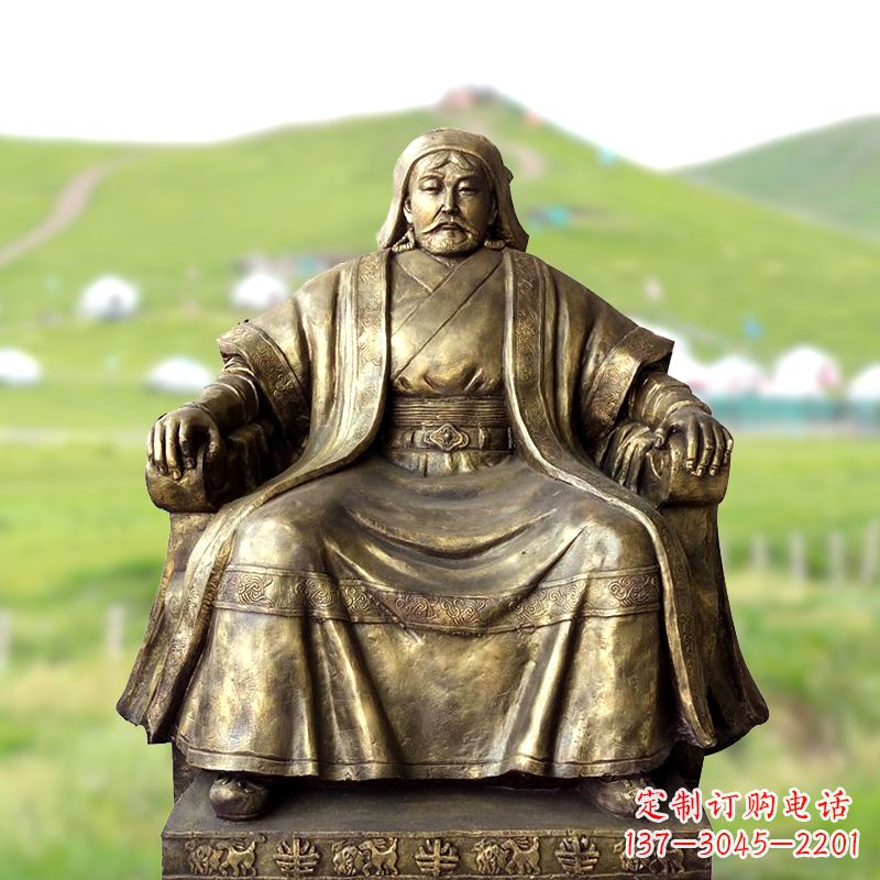 泉州成吉思汗一件经典的玻璃钢雕塑