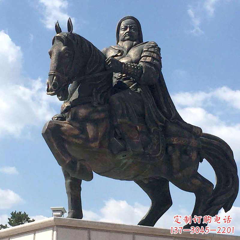 泉州成吉思汗驰骋铜像象征着不朽的传奇