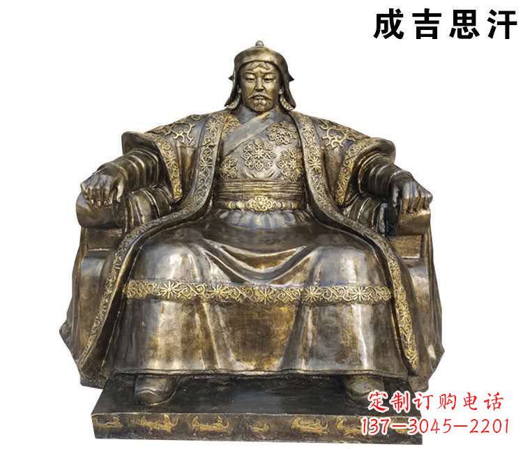 泉州成吉思汗英雄的雕像