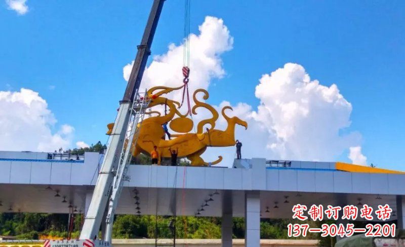 泉州精美不锈钢龙雕塑,点缀城市之美