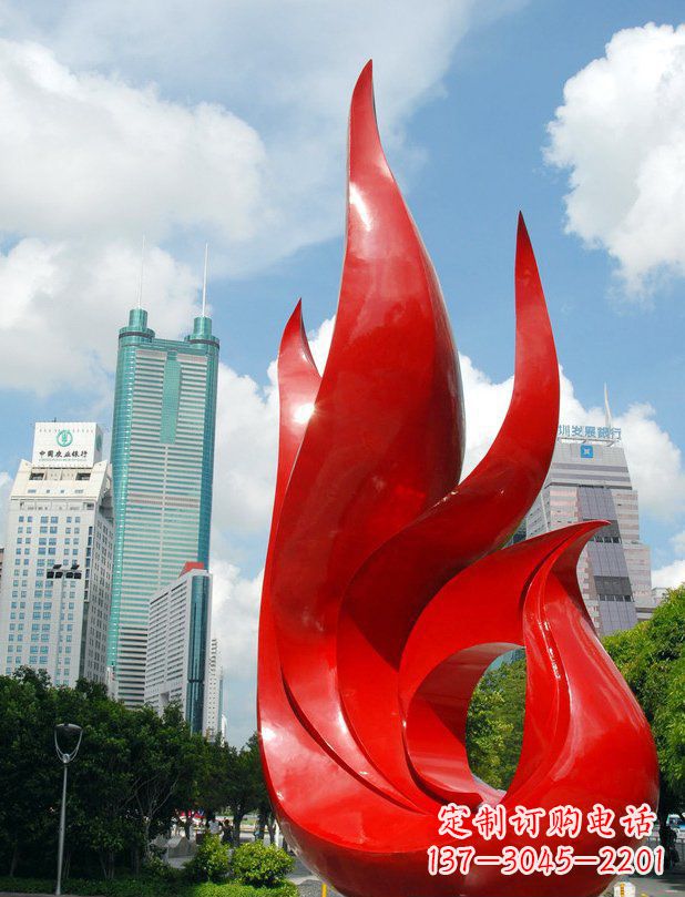 泉州城市不锈钢抽象孔雀雕塑