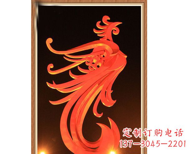 泉州城市不锈钢凤凰雕塑1