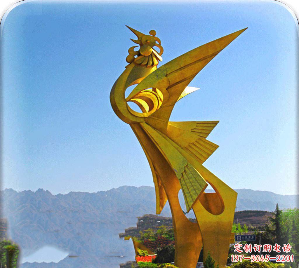 泉州城市美化之翅——凤凰景观雕塑