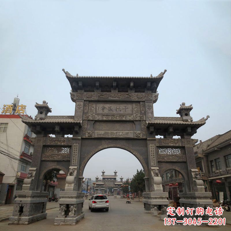 泉州仿古牌楼雕塑——缔造城市文化新气象
