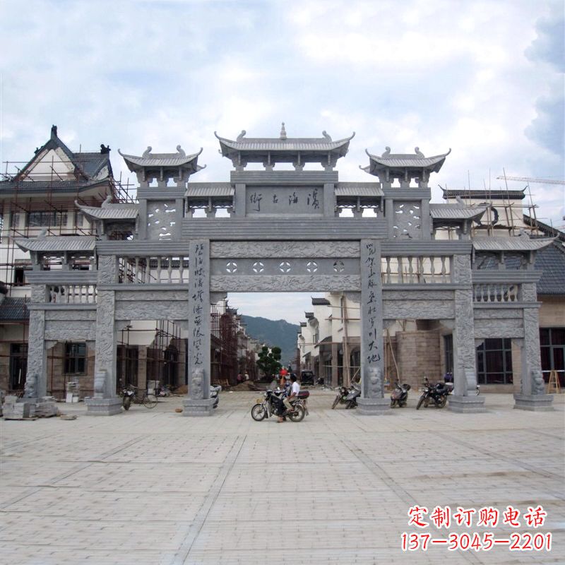 泉州五门石雕牌坊传承中国古典雕塑文化