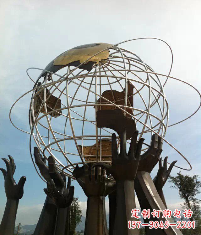 泉州石家庄的地球雕塑一个城市的精神象征