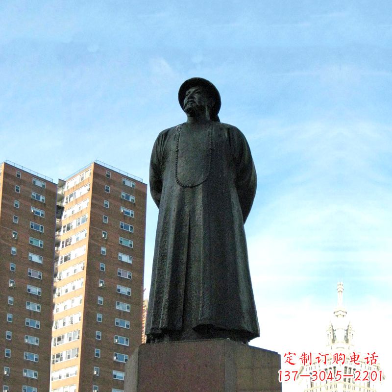 泉州林则徐雕塑标志着城市文化的名人