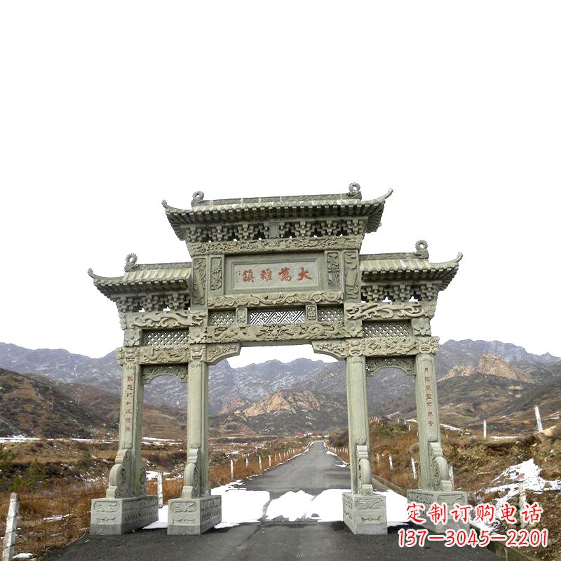 泉州三门石牌坊雕塑——古韵依旧