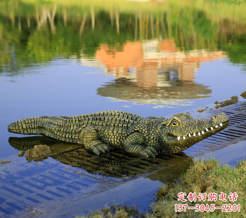 泉州玻璃钢水池雕塑——池塘水景的精美装饰