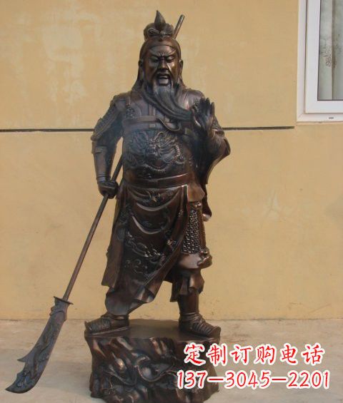 泉州关公雕塑祝福人们的神灵