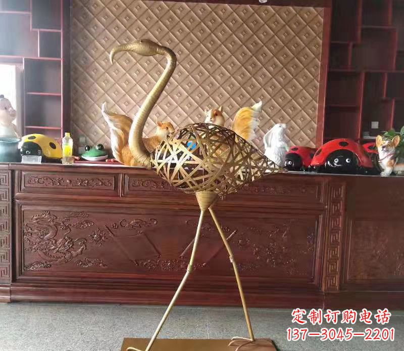 泉州火烈鸟雕塑精美绝伦