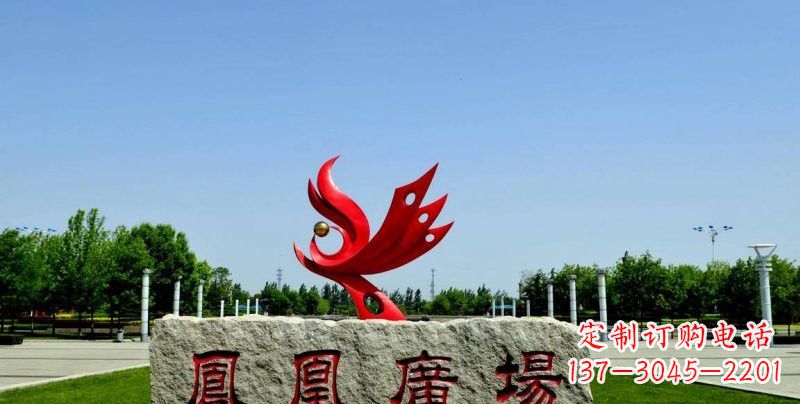 泉州不锈钢凤凰雕塑奔放优雅的艺术之作