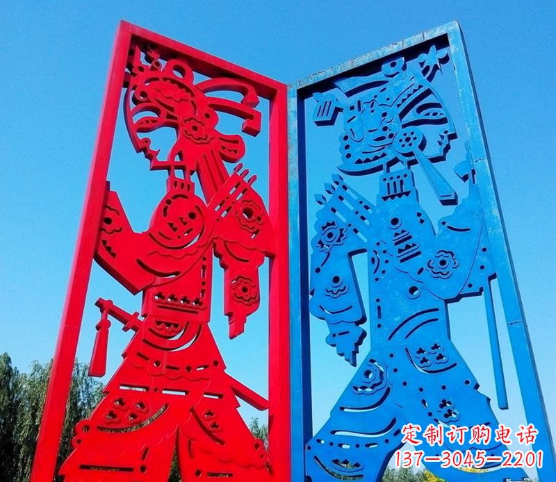 泉州精美的皮影戏雕塑