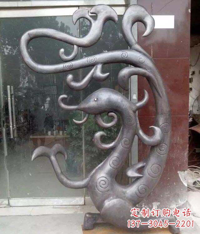 泉州抽象蛇景观动物铜雕