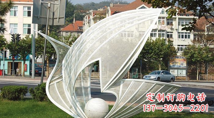 泉州抽象天鹅不锈钢动物雕塑