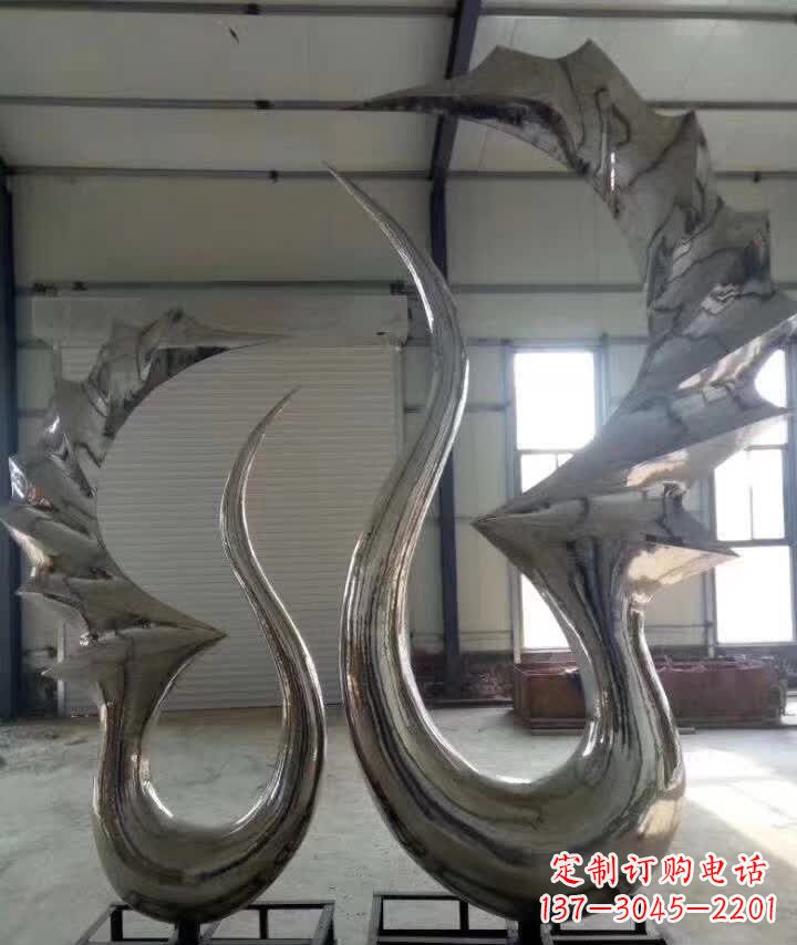 泉州抽象天鹅不锈钢雕塑