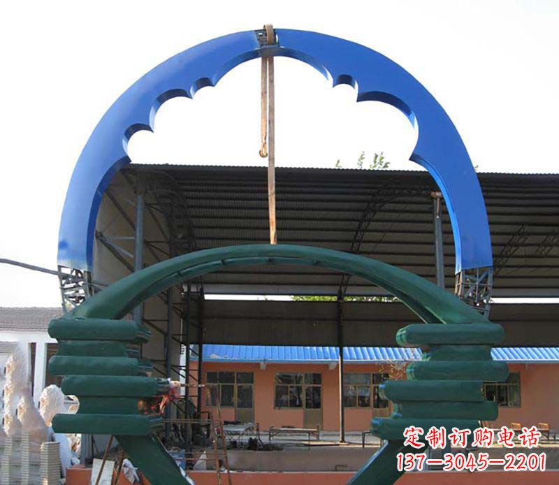 泉州抽象圆环不锈钢路边雕塑