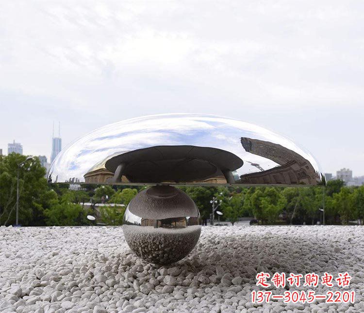 泉州创意蘑菇不锈钢雕塑