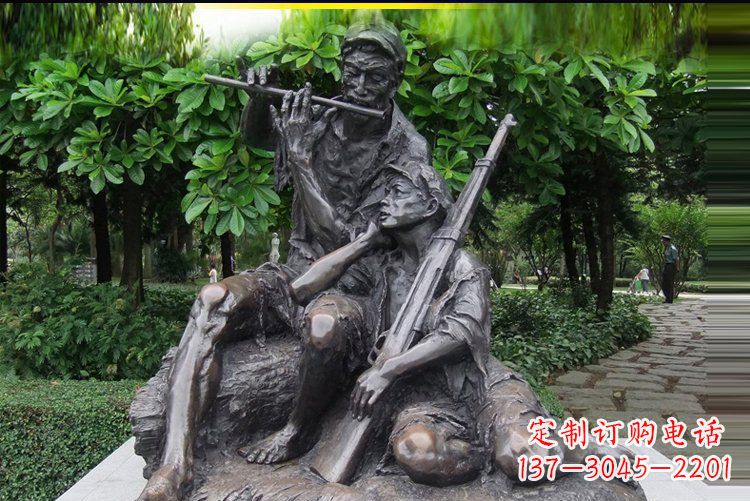 泉州红军战士雕塑——抒发军旅情怀