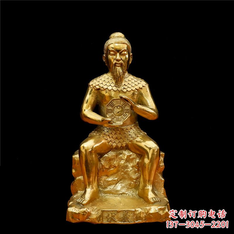 泉州伏羲大帝神像汇聚古老文明中的象征